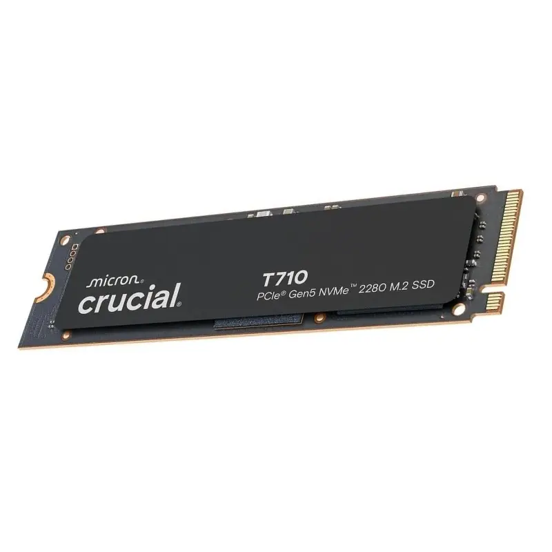 Crucial t710 | 4 tb | pcie 5. 0 nvme | 14. 500/13. 800 mb/s | micron g9 tlc nand | m. 2 2280 ssd disk 1 Crucial t710 4tb pcie 5. 0 nvme m. 2 2280 ssd disk