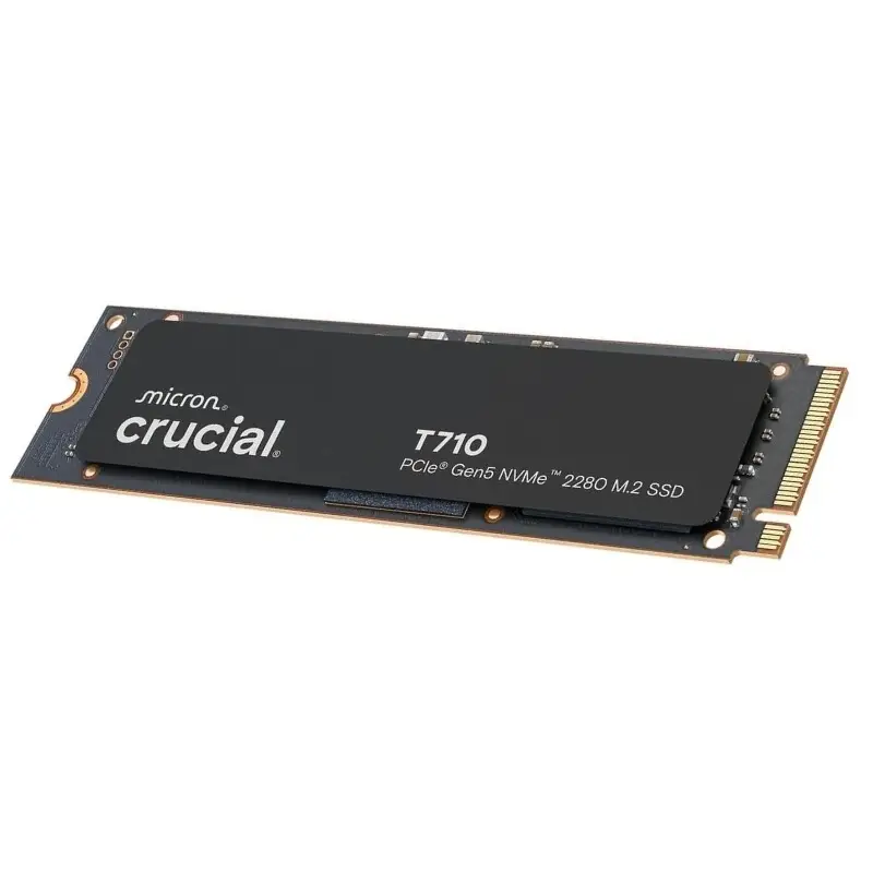 Crucial t710 | 4 tb | pcie 5. 0 nvme | 14. 500/13. 800 mb/s | micron g9 tlc nand | m. 2 2280 ssd disk 2 Crucial t710 ct4000t710ssd8 4tb gen5 ssd pogled od spredaj