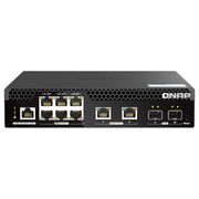 New Qnap Systems QSW-M2106R-2S2T-US 6 Ports Managed Switch