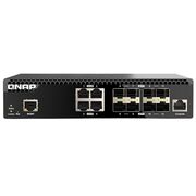 New Qnap Systems QSW-M3212R-8S4T-US 4 Ports Managed Switch