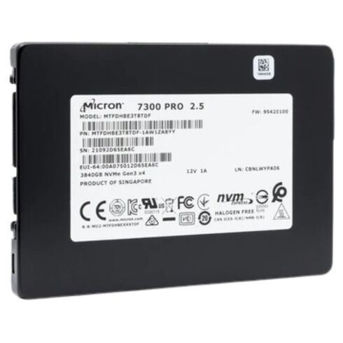 Micron MTFDHBE3T8TDF-1AW1ZABYY 3.84TB 7300 Pro SSD