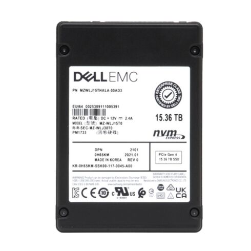 Dell H65KM NVMe 15.36TB SSD