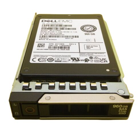 K74WN Dell 960GB SAS 12GBPS SSD