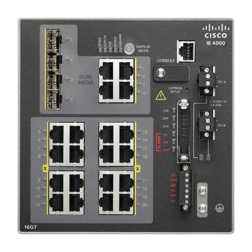 Cisco IE-4000-16GT4G-E Rail Mountable Ethernet Switch