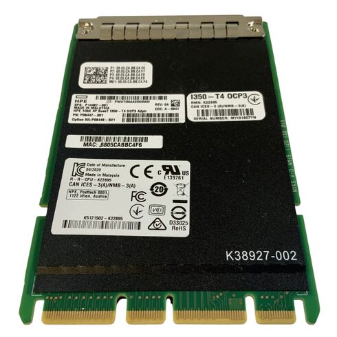 P14487-001 HPE 4-Ports 25-Gigabit Adapter