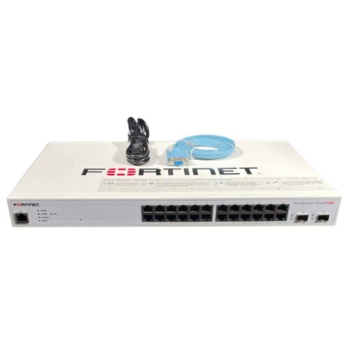 Fortinet FS-424E-FIBER Gigabit 2SFP Switch