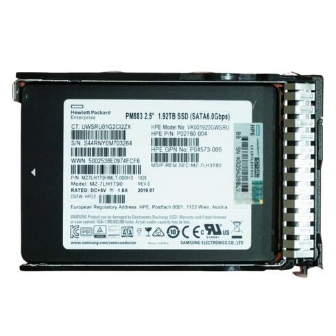 HPE P03610-H21 Hot Pluggable SSD