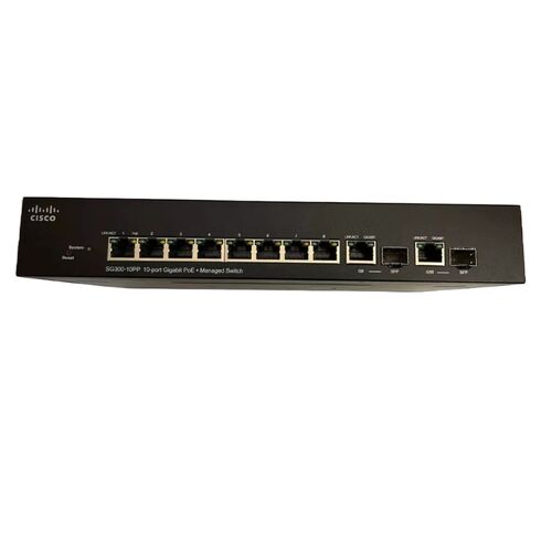 Cisco SG300-10PP-K9-NA Layer 3 Network Switch