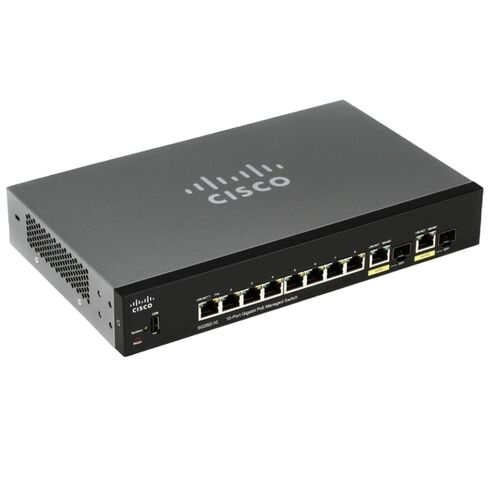 Cisco SG350-10-K9-NA Gigabit Ethernet Switch