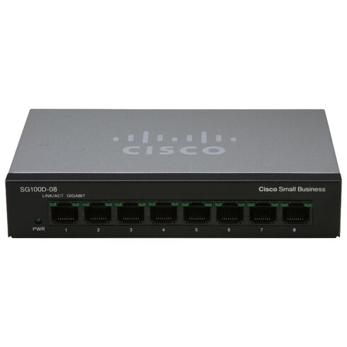 SG100D-08-NA Cisco 8 Ports Layer 2 Switch