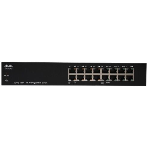 Cisco SG110-16HP Unmanaged Network Switch