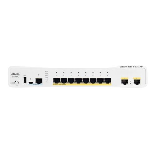 Cisco WS-C2960CPD-8PT-L 8 Ports Rack-mountable Switch