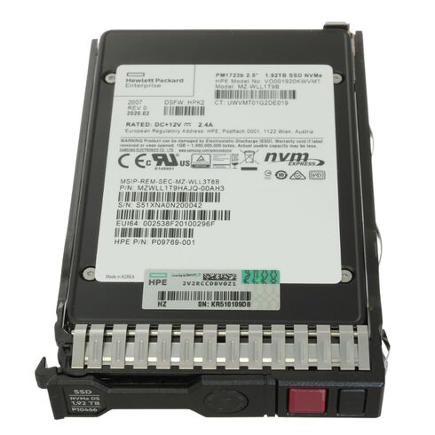 HPE P20802-001 2.5 Inch NVMe Drive SSD