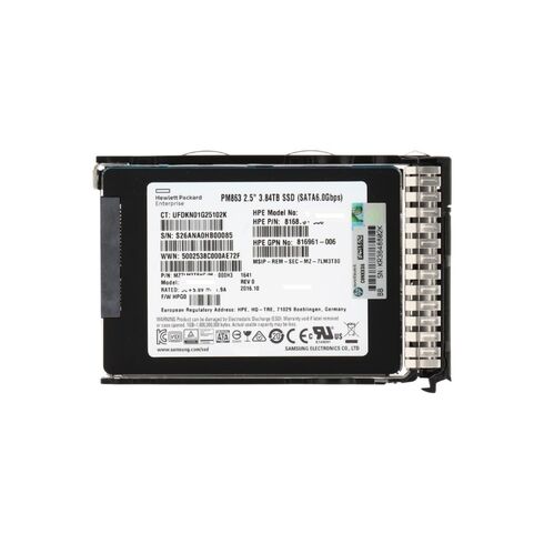 HPE P47491-001 3.84TB SATA 6GBPS SFF TLC SC SSD