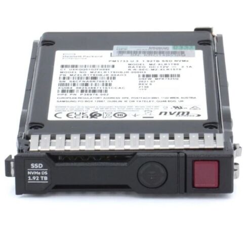 HPE P52322-001 1.92TB U.3 NVMe 2.5Inch SSD