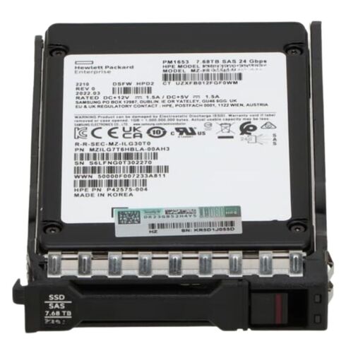 VO007680PXDBU HPE SAS-24GBPS SFF SSD