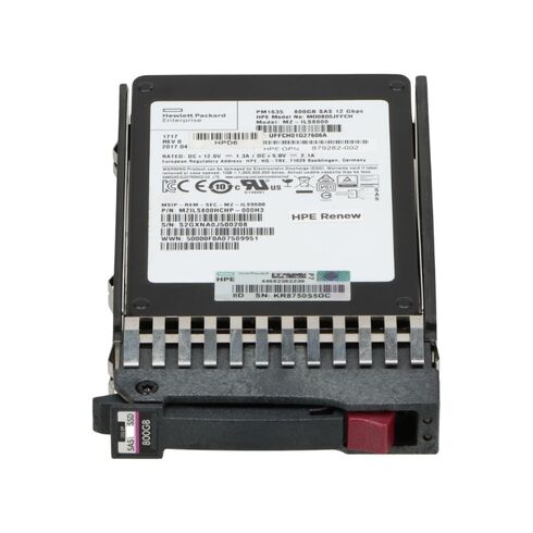 873355-X21 HPE 800GB SAS 12GBPS SFF MLC SC Hot Swap SSD
