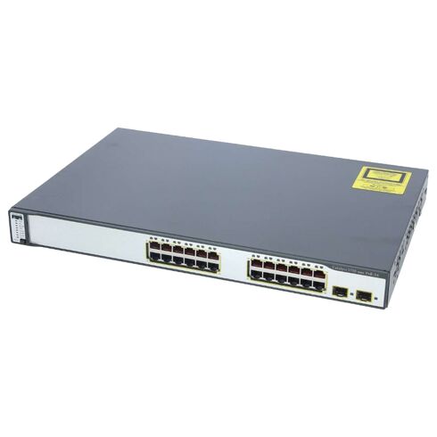 WS-C3750-24PS-E Cisco Managed Network Switch