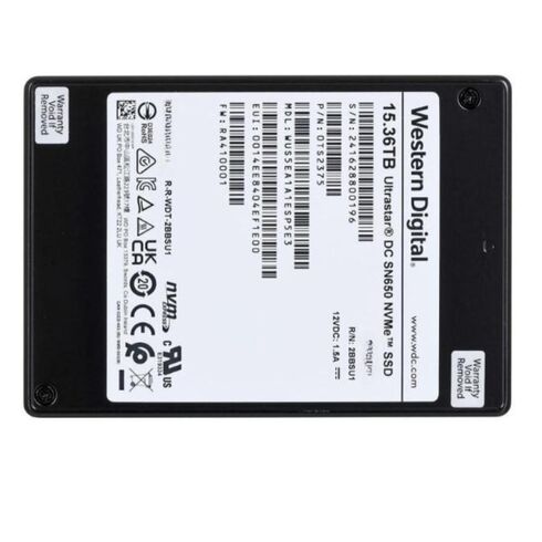 WD Ultrastar 0TS2469 15.36TB 2.5Inch SSD