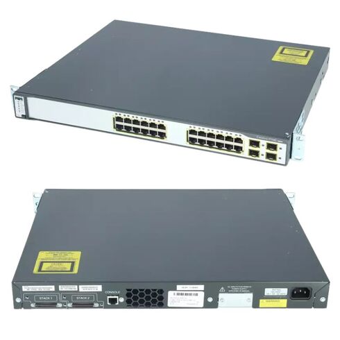 WS-C3750G-24TS-E1U Cisco 24 Port SFP Ethernet Switch