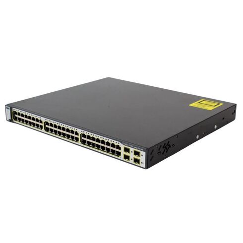WS-C3750G-48PS-E Cisco 48 Port SFP Ethernet Switch