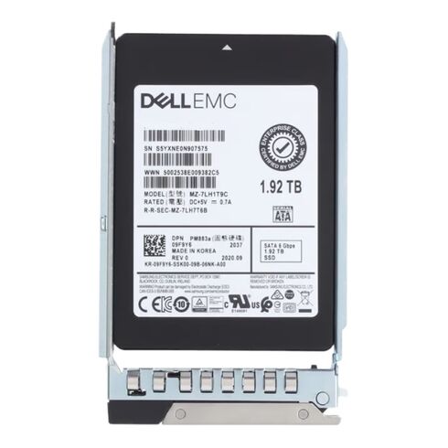 DELL 400-AUQQ 1.92TB SATA 512e 2.5in Hot-plug SSD