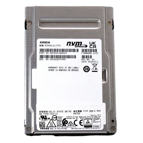 KIOXIA KCMYXVUG6T40 6.4TB NVMe PCIe 5.0 SSD