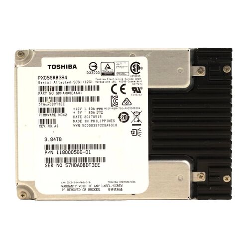 KPM6XRUG3T84 Toshiba 3.84TB SAS 12GBPS 3D SSD
