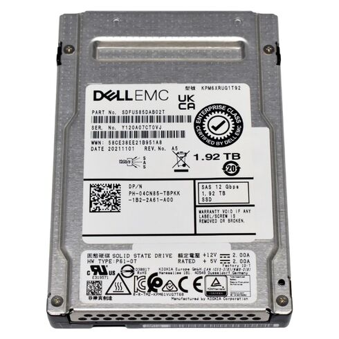 KRM5XRUG1T92 Kioxia 1.92TB TLC SSD