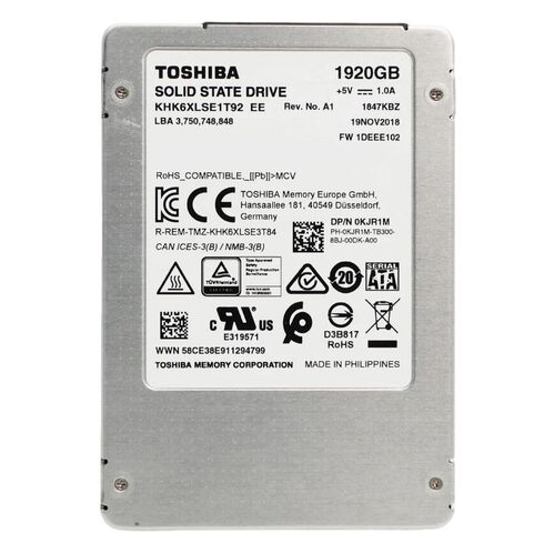 TOSHIBA KHK6XLSE1T92 1.92TB SATA 6GBPS SSD