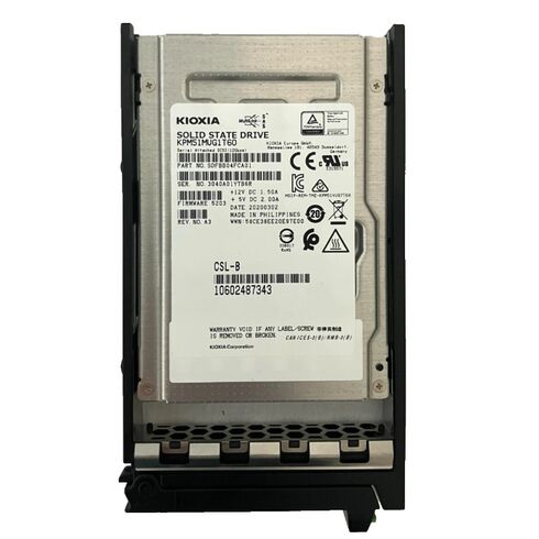 KIOXIA KPM51VUG1T60 1.6TB 12GBPS SAS 2.5Inch MU SSD