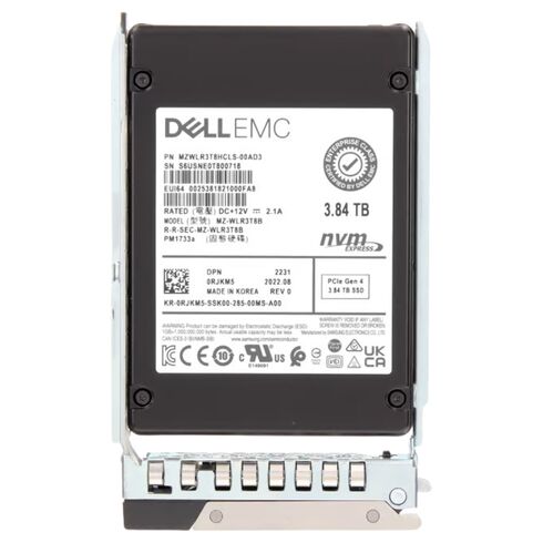 Dell D00G2 3.84TB U2 NVMe Gen4 2.5-inch SSD