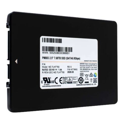 Samsung MZ-7LH7T6B 7.68TB SATA 6GBPS SSD