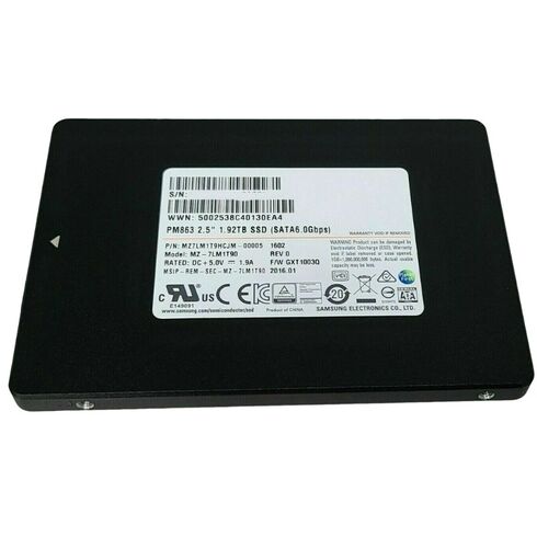 SAMSUNG MZ7LM1T9HMJP-000D3 1.92TB SATA SSD