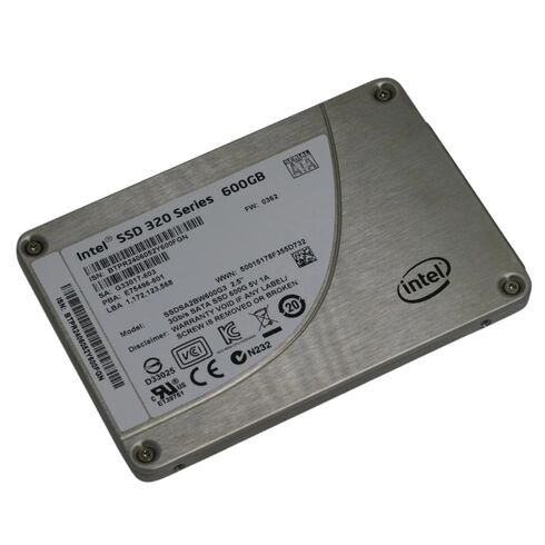 SSDSA2BW600G301 Intel 600GB SATA 3GBPS Solid State Drive