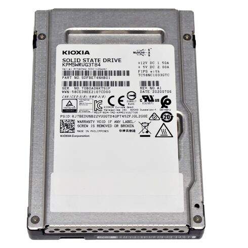 KIOXIA SDFGS54DAB02T 3.84TB 2.5Inch 12GBPS SSD