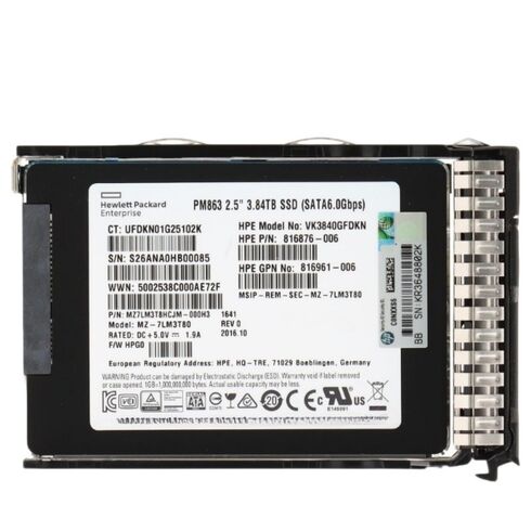 HPE VK3840GFDKN 3.84TB 2.5Inch RI SSD