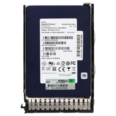 VK1920GFLKL HPE 1.92TB 2.5Inch 6GBPS SATA SSD