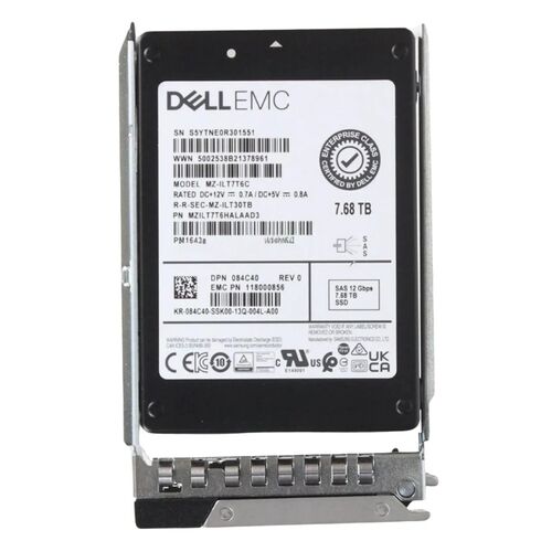 DELL W0G92 7.68TB SAS RI SSD