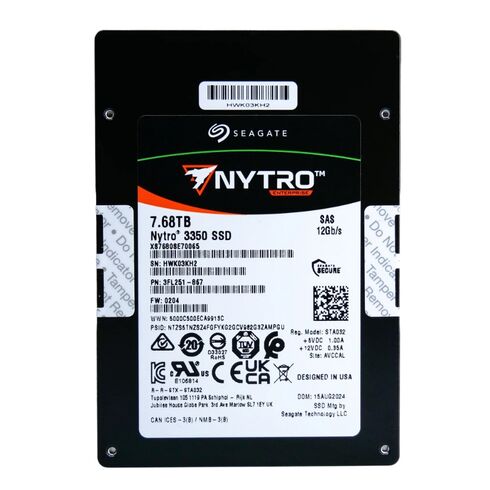 XS7680SE70065 Seagate 7.68TB SAS 12GBPS SSD