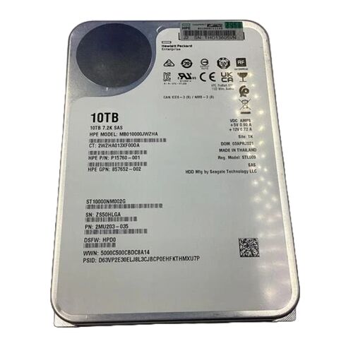 HPE P01107-001 10TB SAS 12GBPS Internal HDD