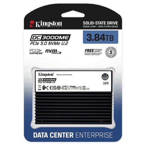 Kingston SEDC3000ME/3T8 3.5Inch 12GBPS NVMe SSD