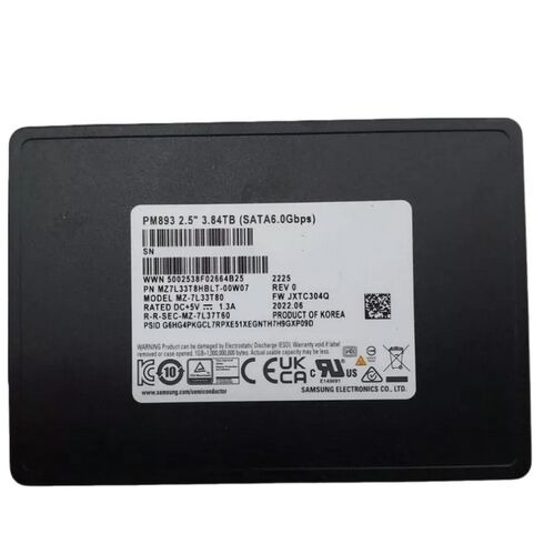 MZ-7L33T8A SAMSUNG PM893 3.84TB 2.5Inch RI SSD
