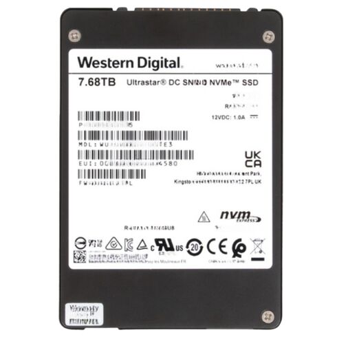 Sandisk WUS5EA176ESP5E1 7.68TB PCI NVME Gen4 SSD