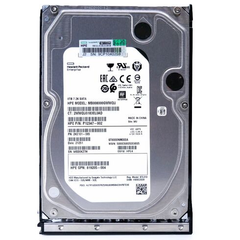 826464-B21 HPE 8TB 7.2K RPM 3.5Inch 6GBPS LFF HDD