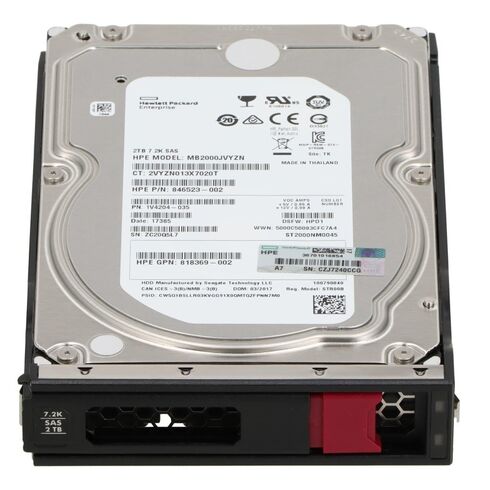 833926-B21 HPE 2TB 7.2K RPM 3.5Inch SAS HDD