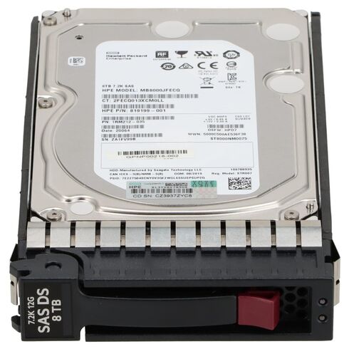 HPE 833007-001 8TB 7.2K RPM 12GBPS 3.5Inch SAS HDD
