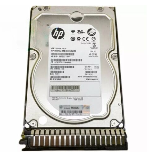 HPE 872292-001 4TB 7.2K RPM 6GBPS 3.5Inch SATA HDD