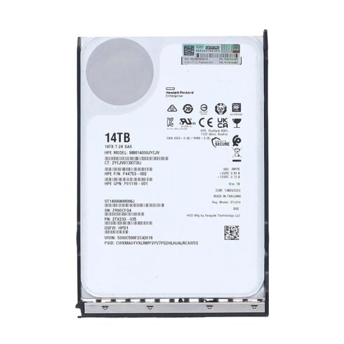HPE P11785-001 SAS 12GBPS 14TB LFF SC Midline Hard Drive