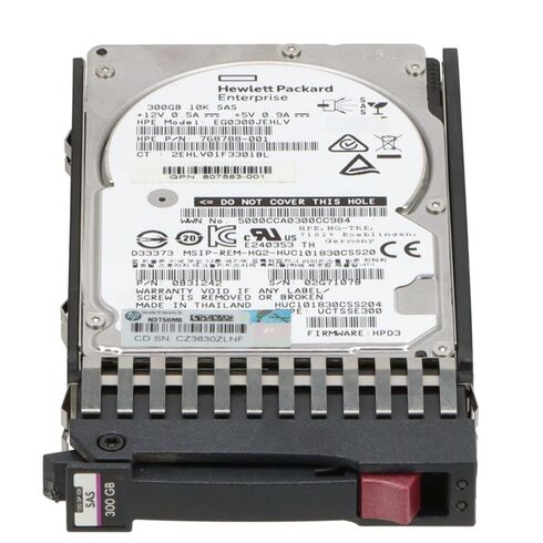 HPE 872475-B21 300GB 10K RPM 12GBPS 2.5Inch SAS HDD